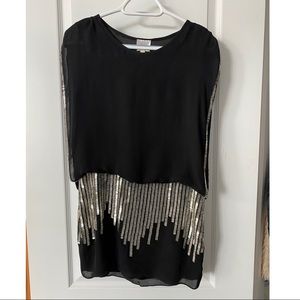 Parker Black Sequin Dress